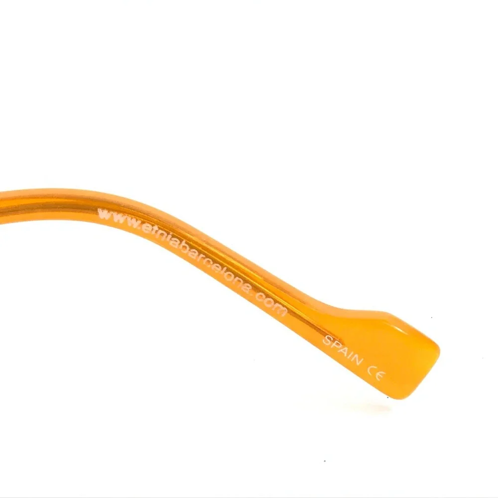Etnia Barcelona Eyeglasses Frames MYKONOS col.BR/OG Brown Orange 50-18-135